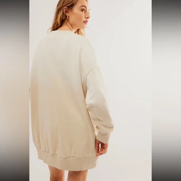 Free People Bali Drifter Sweatshirt Beaded New York Size Small$198